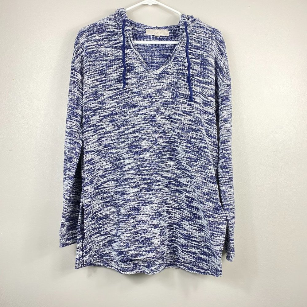 LOFT Medium Boho Knit Marled Tunic Top